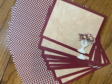 Creative Memories Journal Box  Photo Mat Milestones Paper LOOSE 19pc Plaid