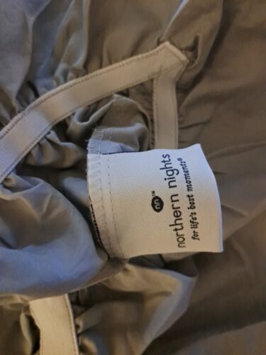 Northern Nights 2-FITTED 1- FLAT 2- PILLOWCASES 100% Cotton Sheets KING Gray - Picture 2 of 5