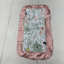 Minky Couture Pink Floral Spring Wildflower Soft Baby Blanket 10x18 Inch NEW