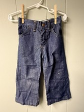VTG Health Tex Denim Jeans Kidproof Blue Snap Pockets Infant size 2T