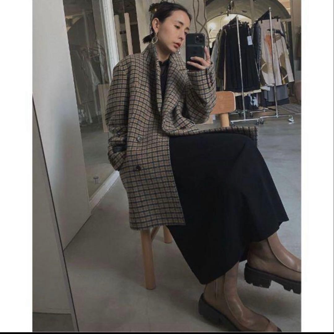 Ameri Vintage Plaid Wool Big Jacket -Warm Lightwe… - image 5