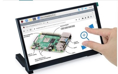 Freenove 7 Inch Touchscreen Monitor for Raspberry Pi 5 4 B 3 B+ A+,800x480 Pixel
