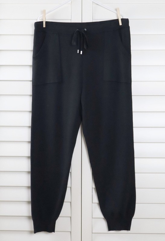 CHICO'S Zenergy NWT $99 Cotton Cashmere Cozy Jogger Pants Size 2 R US 12 / Large
