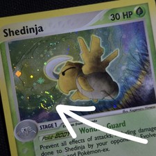 WHOLE SWIRL 🌀💫 Shedinja 11/97 EX Dragon Holo Rare Nintendo Pokemon Card on eBay