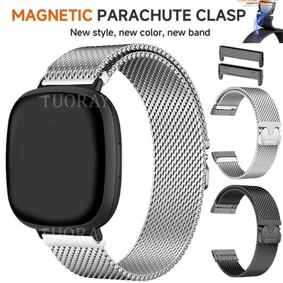Luxus Milanese Magnet Armband Für  Fitbit Versa 4 3 Sense/Sense 2 Braided Ersarz