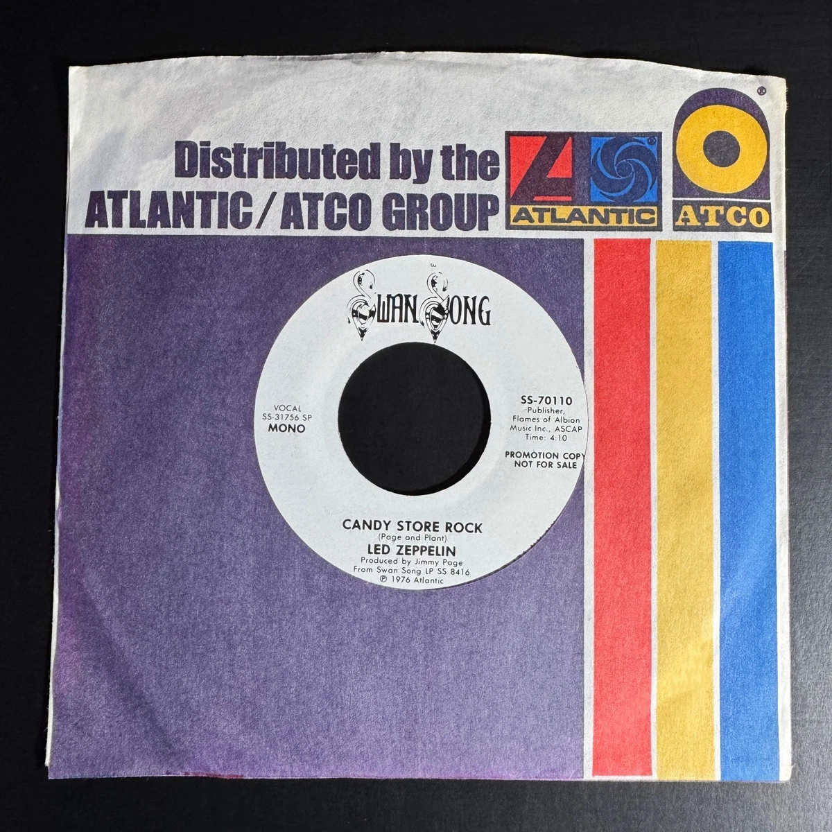 Led Zeppelin Single Vinyl Records for sale | eBay