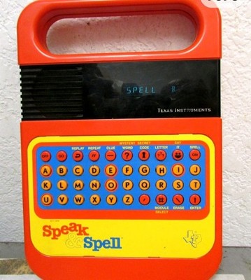 1978 Texas Instruments Speak & Spell raised letters style Works Great