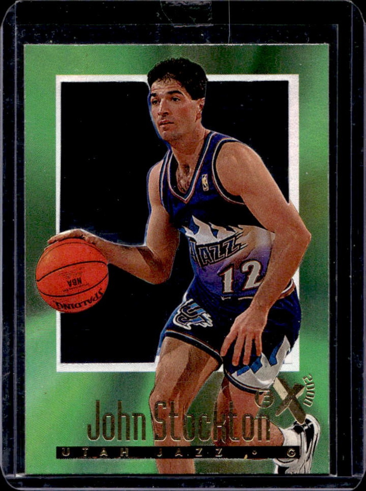 1996 Skybox EX-2000 John Stockton #75 Jazz