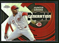 Hunter Greene 2022 Topps Chrome Update #GNC-21 Generation Now Cincinnati Reds