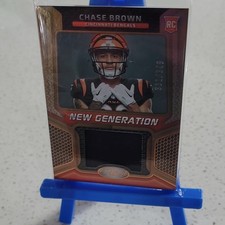 Panini 2023 Certified Chase Brown New Generation Jerseys Mirror Bronze RC /349