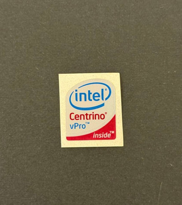 1 x Intel Centrino vPro Inside Sticker Label Decal 16mm x 20mm