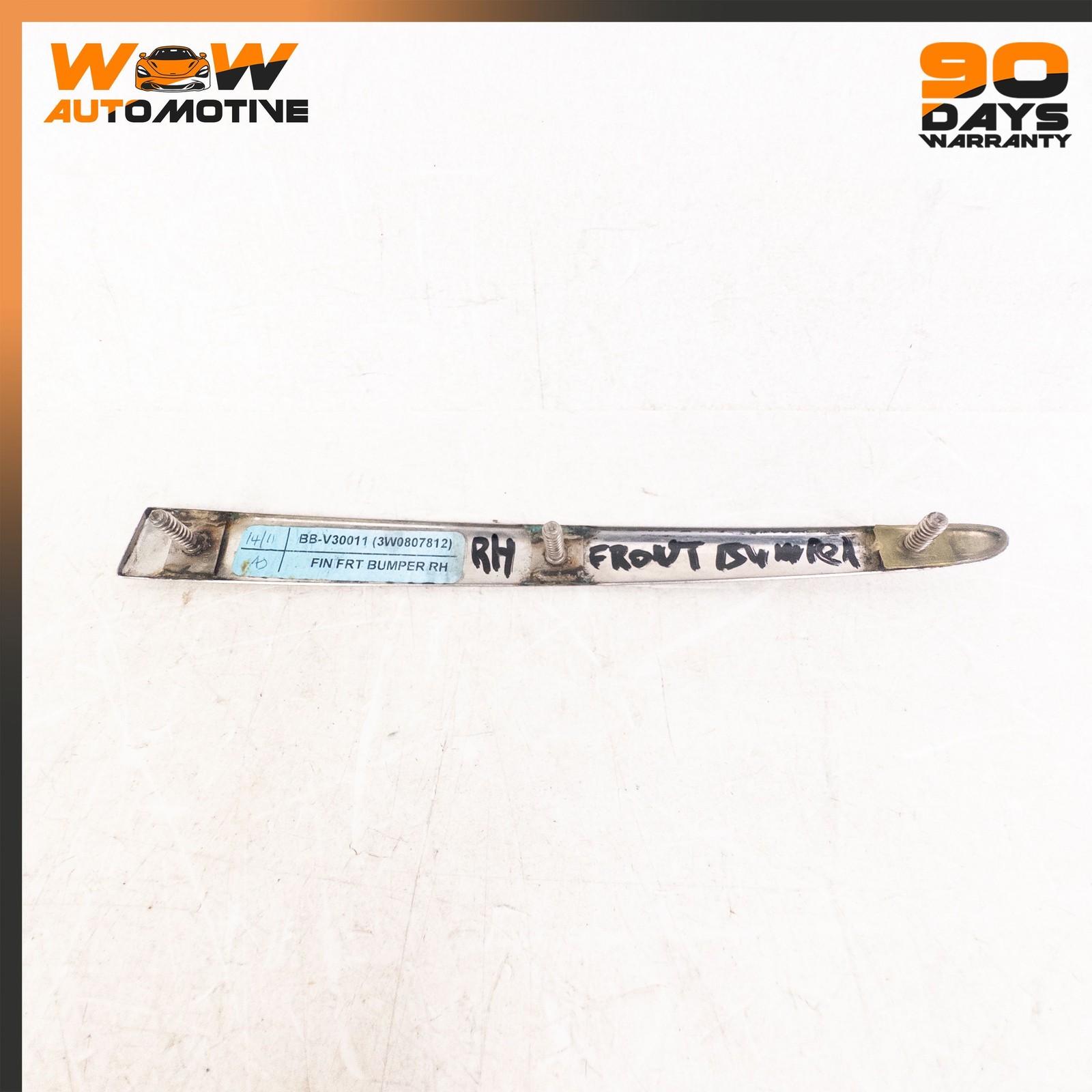 07-11 BENTLEY CONTINENTAL GTC LEFT RIGHT BUMPER MOLDING SEAL TRIM STRIP SET OEM