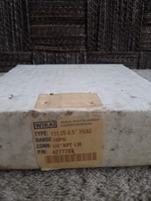 WIKA Contractor Pressure Gauge 4277784 111.25 4.5" 1/4" NEW