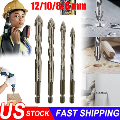 4 PCS New Four-Flute Sawtooth Eccentric Drill Bit, Efficient Drill Bits US