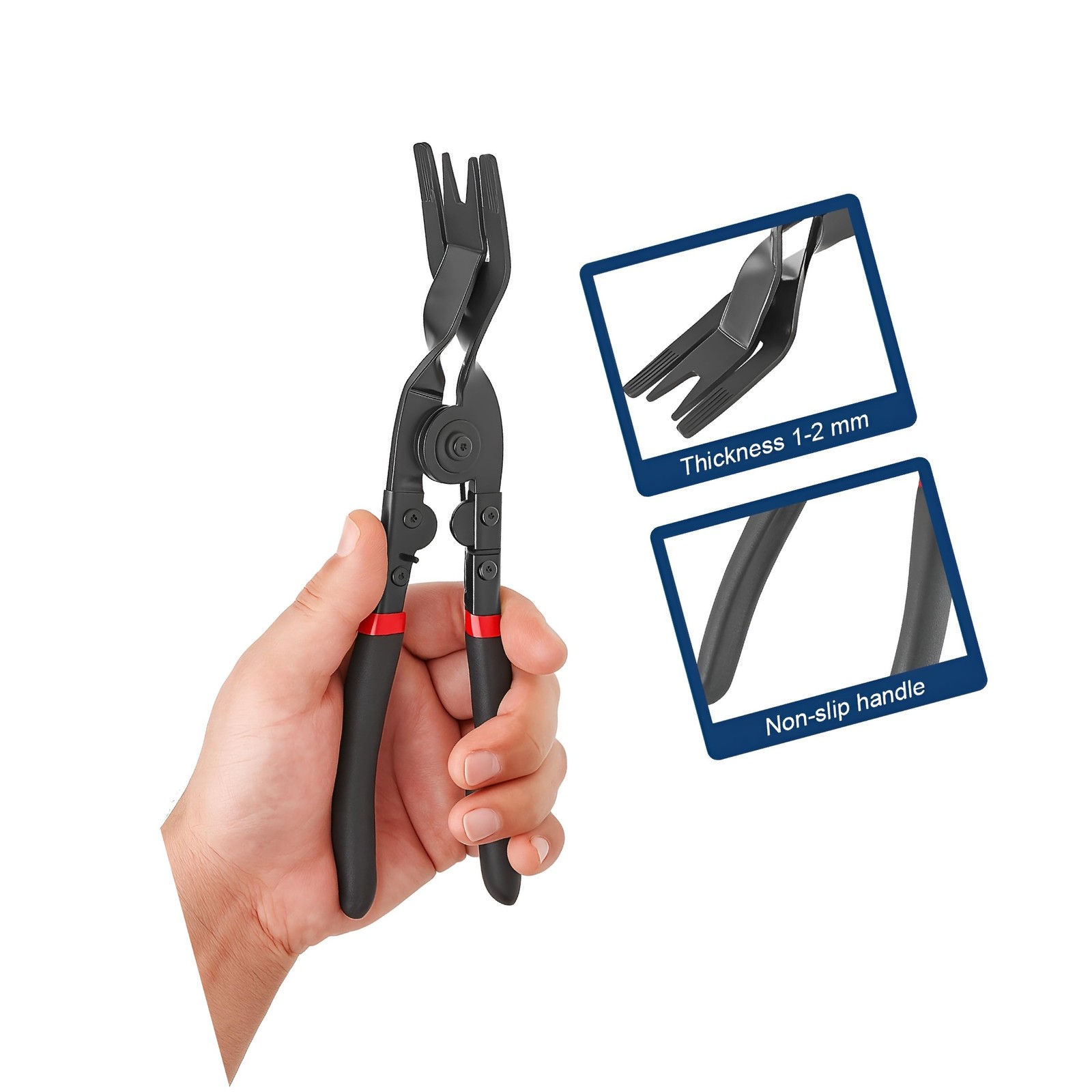 Car Panel Clip Removal Plier, Vehicle Retainer Clip Upholstery Trim Rivet Rem...