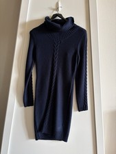 Banana Republic Turtleneck Sweater Dress Size S Navy Blue