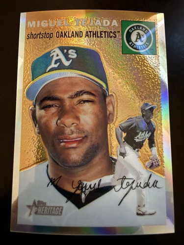 Miguel Tejada #THC69 2003 Topps Heritage Chrome card