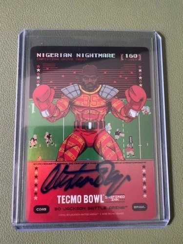 2026 Bo Jackson Battle Arena Nigerian Nightmare Brawl Inspired Ink #COA9