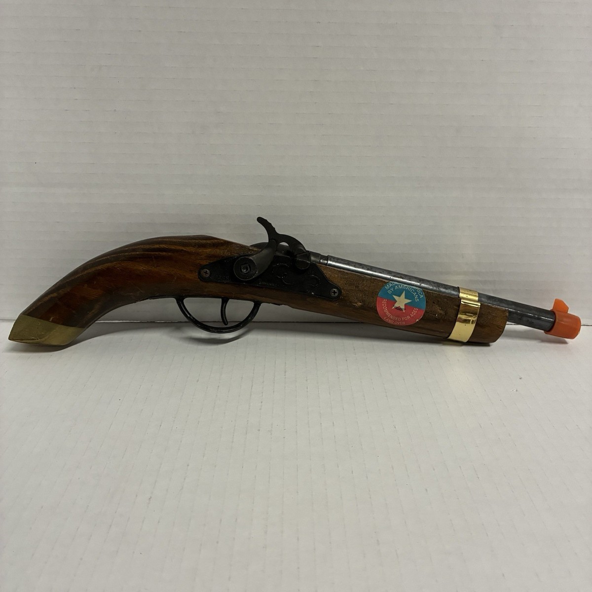 Vintage Flintlock Pistol Cap Gun Wood Toy Parris Savannah TN 1685 Vintage Flintlock Pistol Cap Gun Wood Toy Parris Savannah TN 1685