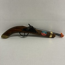 Vintage Flintlock Pistol Cap Gun Wood Toy Parris Savannah TN 1685 Made in USA