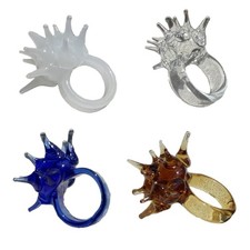 Handmade Resin Sea Urchin Ornament Lightweight Marine Creature Themed Rings