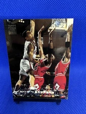 1993-94 Stadium Club #116 John Starks “The Dunk” Over Jordan Knicks Bulls NBA
