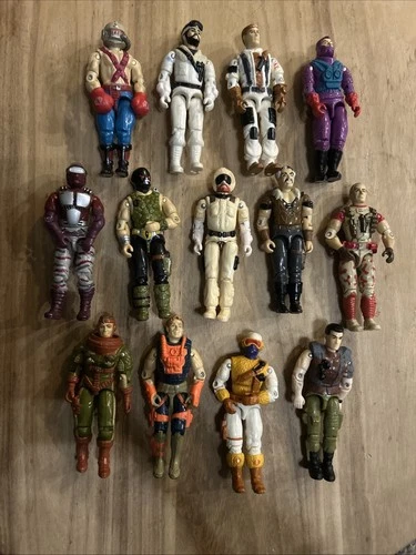 GI Joe Thirteen Figure Lot Vintage Hasbro