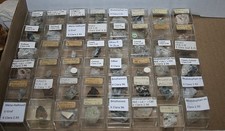 Mineraliensammlung 48 Dosen , Grube Clara , Wolfach  Schwarzwald Mineralien