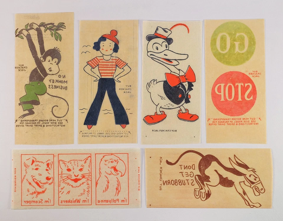 1940s Rare Set of 24 Cracker Jack Tattoo Prizes & Original Envelope – Uncle Sam - Image 3 of 4