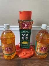 PERKY-PET FRUIT TRIO Oriole Glass Nectar Feeder With 2 READY-TO-USE Oriole Food