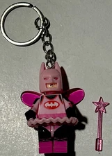 2024 Pink Fairy Batman Lego Keychain