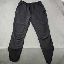Hurley Pants Mens Large Black Athletic Joggers Drawstring Stretch HFA23SMB-07255