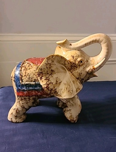 chinese wucai porcelain glaze wealth lucky Elephant statue - Picture 3 of 6