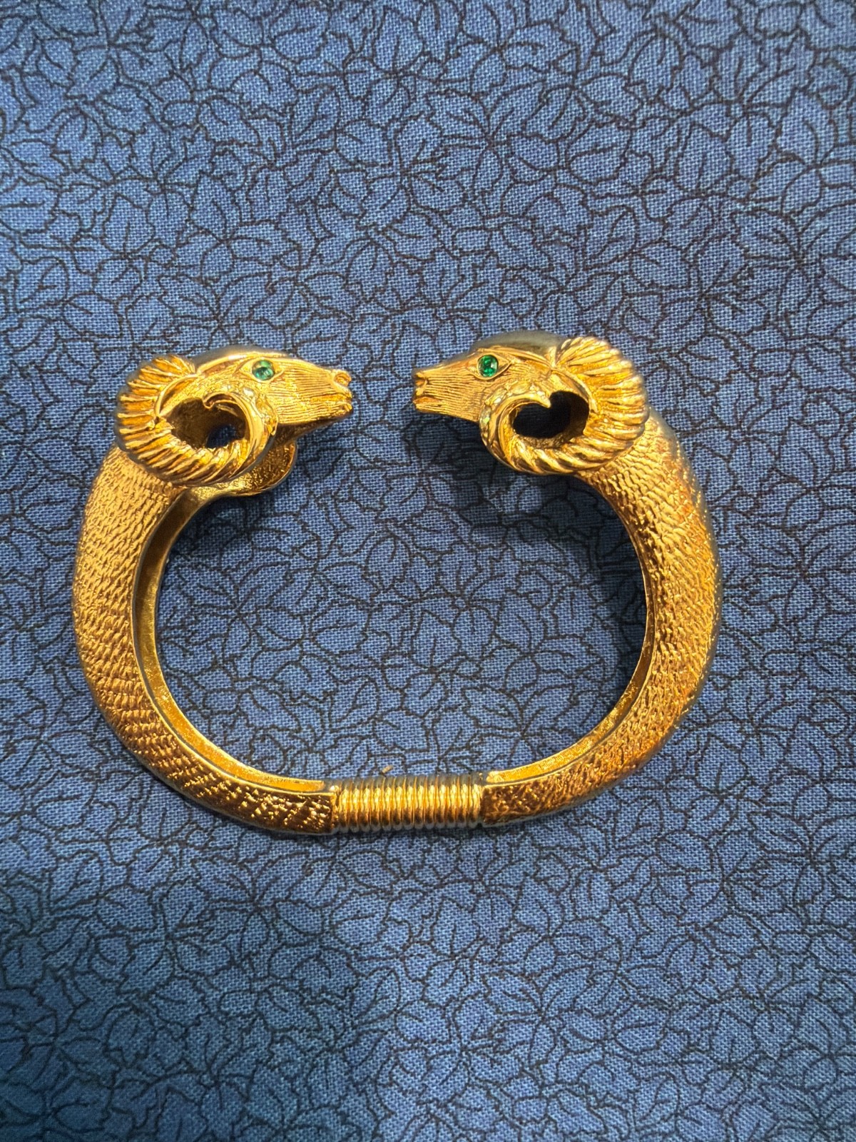 KJL Kenneth Jay Lane for Avon Ram's Head Bangle B… - image 1