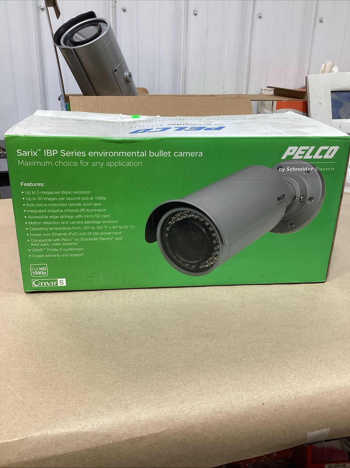Pelco IBPS110-ER SD Environmental IR Fixed Bullet Camera, 2.8-10mm Lens 