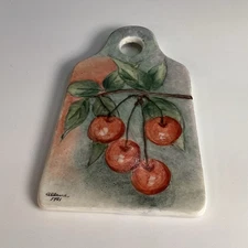 Hand painted Cherries on Ceramic zester/grater