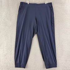 Athleta Brooklyn Jogger Pants Womens 22 Navy Blue Pull On Elastic Waist Stretch