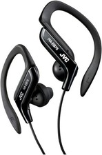 JVC HAEB75B Black Sweat Resistant Design Secure Sports Wired In Ear Headphones