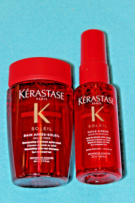 KERASTASE 80mlSHAMPOO+45ml SONNENSCHUTZÖL  huile ares soleil SOLEIL reisegrösse