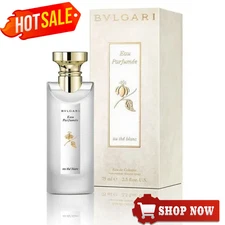 Bvlgari Eau Parfumee AU THE BLANC 2.5 oz 75 ml Eau de Cologne Unisex Spray NEW