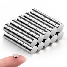 Small Magnets Mini Tiny Round Neodymium Magnets for Crafts 100 Pcs