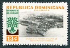 DOMINICAN REPUBLIC 1960 13c SG802 mint MH FG World Refugee Year ##W8
