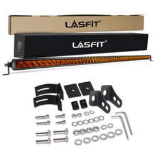 Lasfit Heavy Duty 42inch LED Light Bar Combo Spot Flood Off Road SUV Amber Color