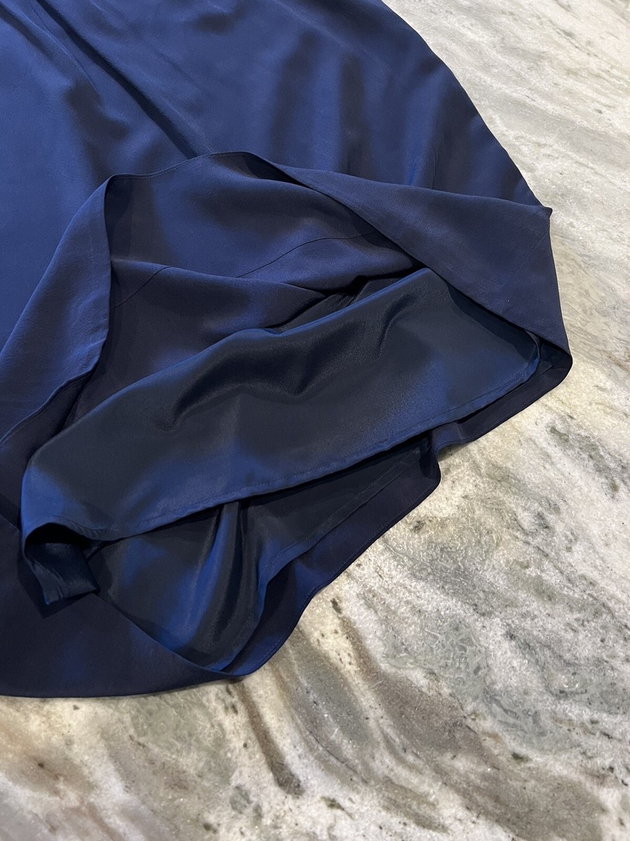 Joie Asela Silk Blue Dress Beaded Detail Large NWT | eBay
