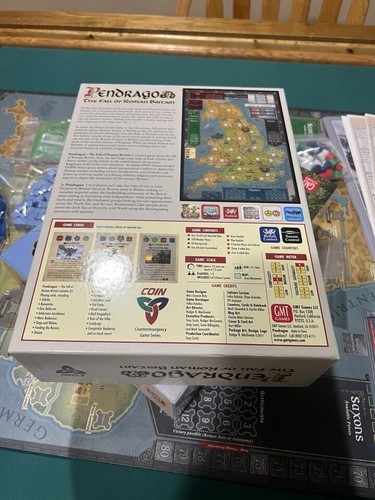 Pendragon The Fall Of Roman Britain GMT Board Game 100% Complete - 第 6/10 張圖片