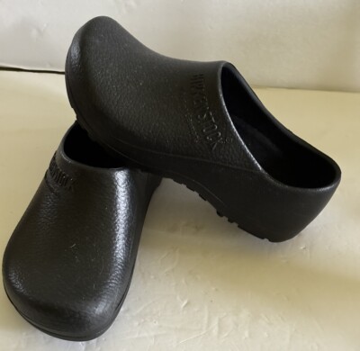 Birkenstock Black Rubber Clogs Sz 38 L7 M Germany Unisex