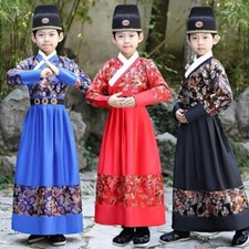 Kids Boy Chinese Hanfu Jinyiwei Swordsman Costume Kung Fu Tang Suit