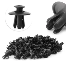 Car 120PCS 8mm Body Hole Plastic Rivets Fastener Fender Bumper Push Pin Clips
