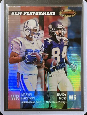 Randy Moss / Marvin Harrison - 2001 Topps Bowman's Best - Best Performers #96