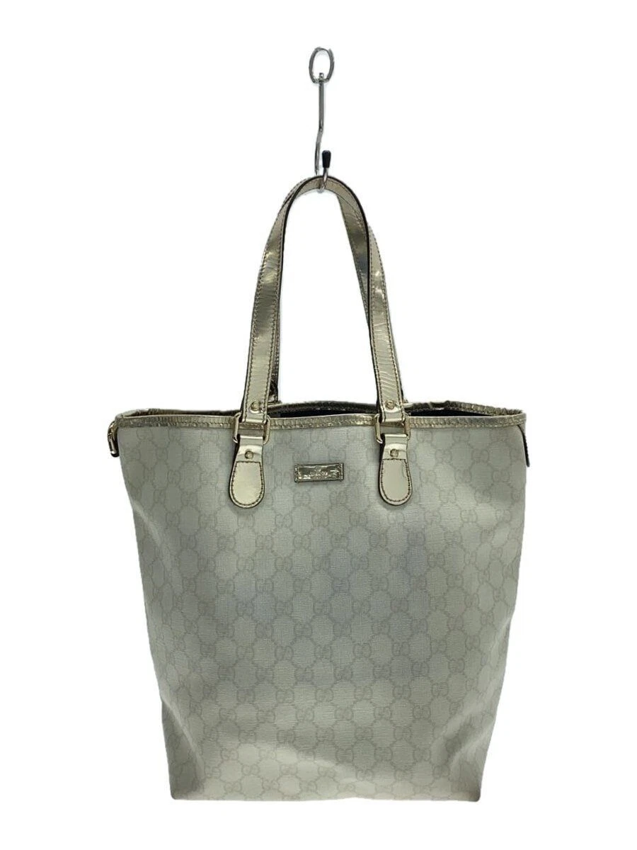 Sac fourre tout GUCCI PVC blanc 189896 486628 GG plus occasion